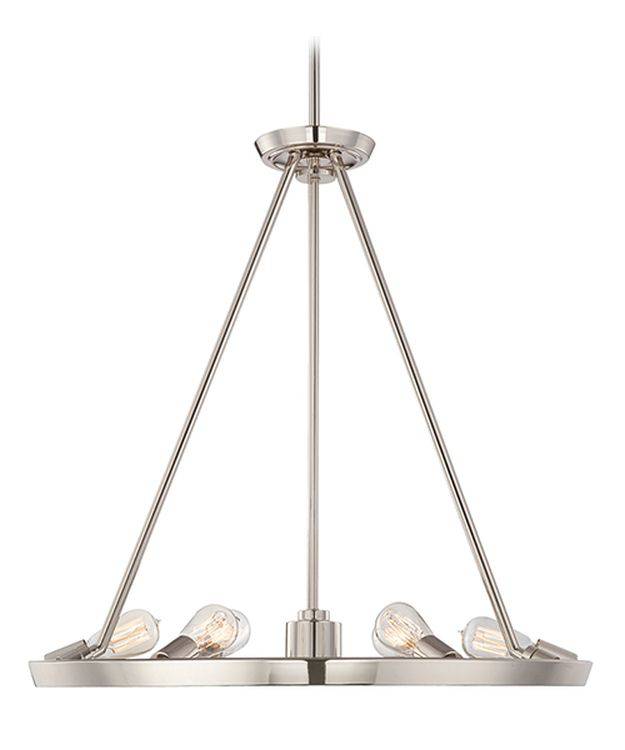 Theater Row 6-Light Chandelier Silver - Comet Lighting