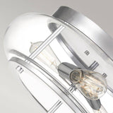 Trilogy 3 Light Flush Mount Polished Chrome - Comet Lighting