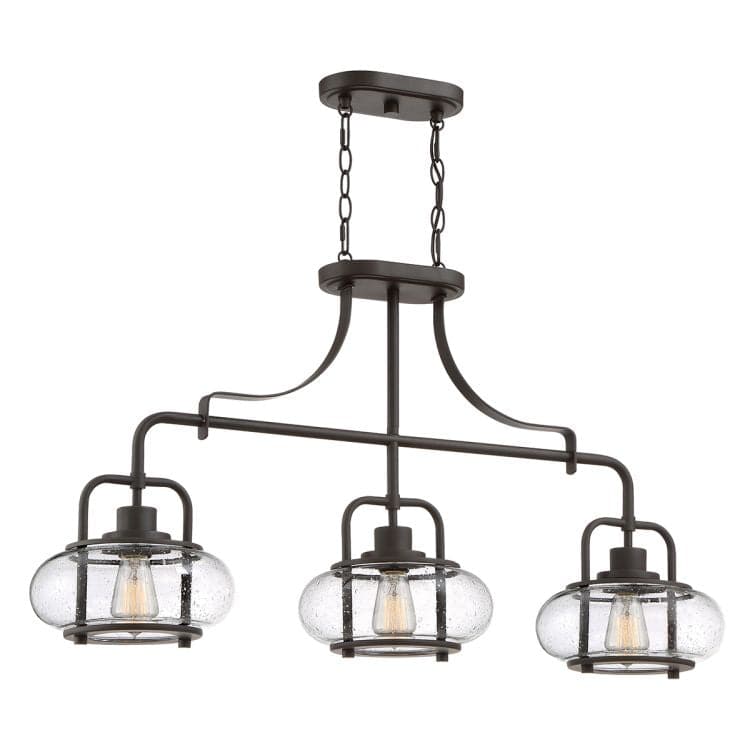 Trilogy 3 Light Island Pendant Olde Bronze - Comet Lighting