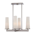 Uptown Chelsea Loft 4Lt Chandelier - Brushed Nickel - Comet Lighting