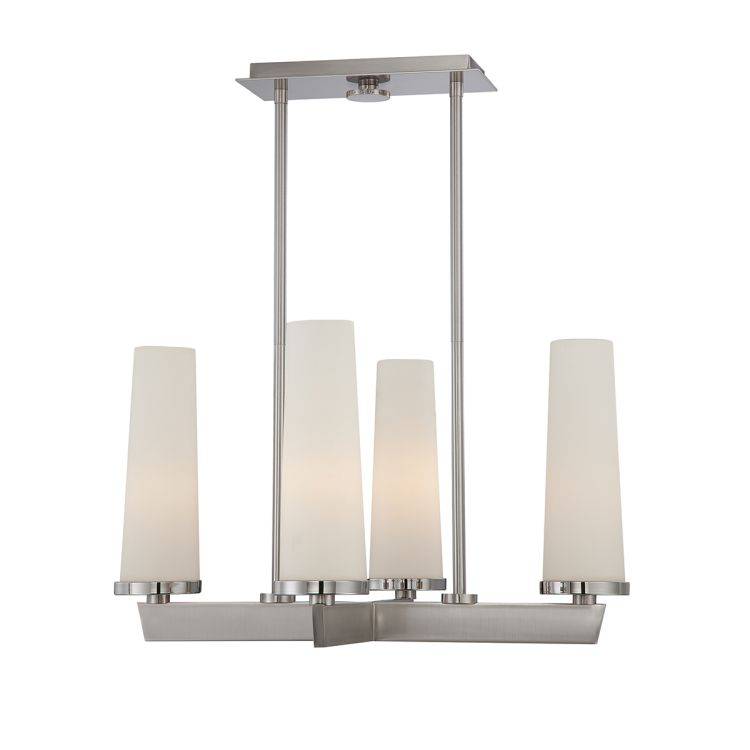 Uptown Chelsea Loft 4Lt Chandelier - Brushed Nickel - Comet Lighting