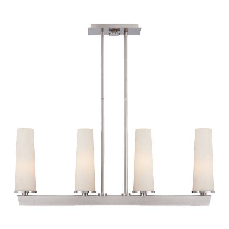 Uptown Chelsea Loft 4lt Pendant - Brushed Nickel - Comet Lighting