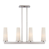 Uptown Chelsea Loft 4lt Pendant - Brushed Nickel - Comet Lighting