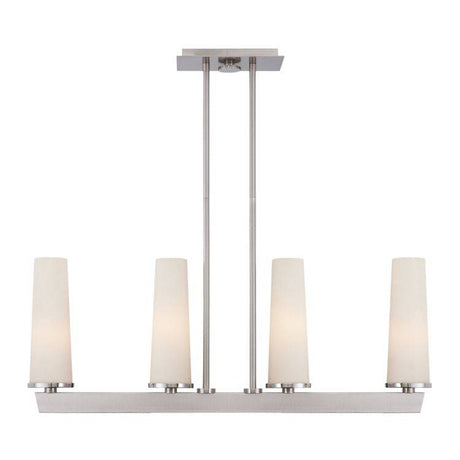 Uptown Chelsea Loft 4lt Pendant - Brushed Nickel - Comet Lighting