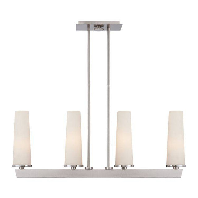 Uptown Chelsea Loft 4lt Pendant - Brushed Nickel - Comet Lighting