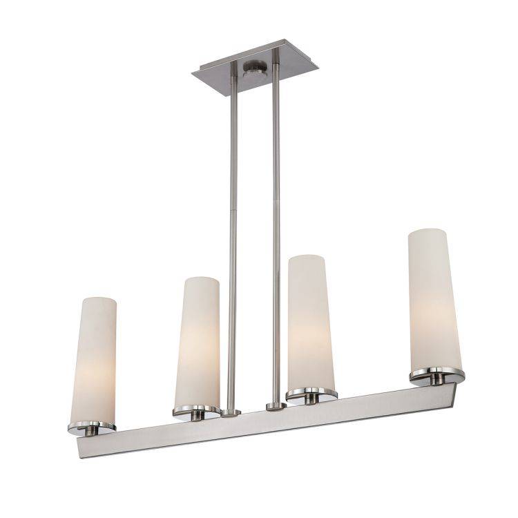 Uptown Chelsea Loft 4lt Pendant - Brushed Nickel - Comet Lighting