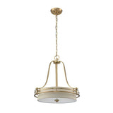 Uptown Gotham 4 Light Pendant Brushed Brass - Comet Lighting