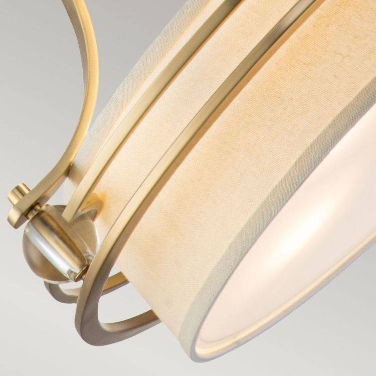 Uptown Gotham 4 Light Pendant Brushed Brass - Comet Lighting