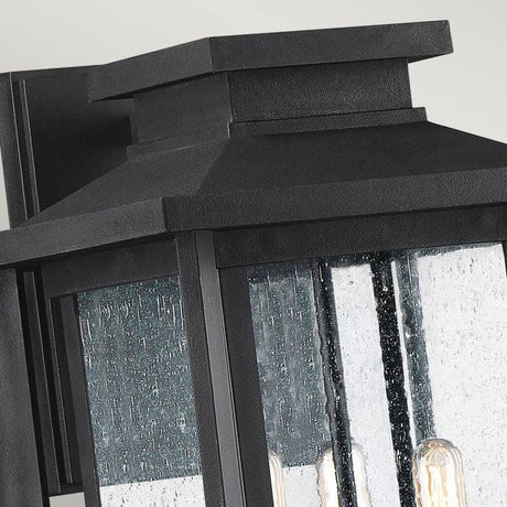 Wakefield 3 Wall Lantern - Large Earth Black - Comet Lighting