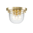 Whistling 3 Light Flush Mount Polished Brass - Comet Lighting