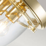 Whistling 3 Light Flush Mount Polished Brass - Comet Lighting