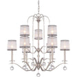 Whitney 9-Light Two Tier Chandelier - Comet Lighting