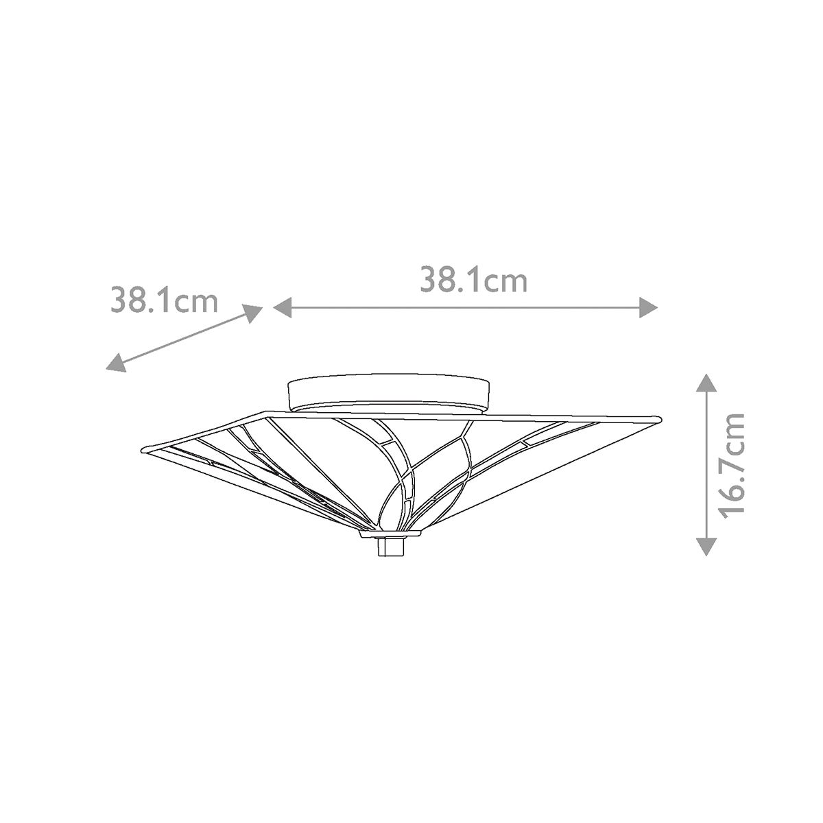 Asheville 2 Light Flush Mount - Comet Lighting