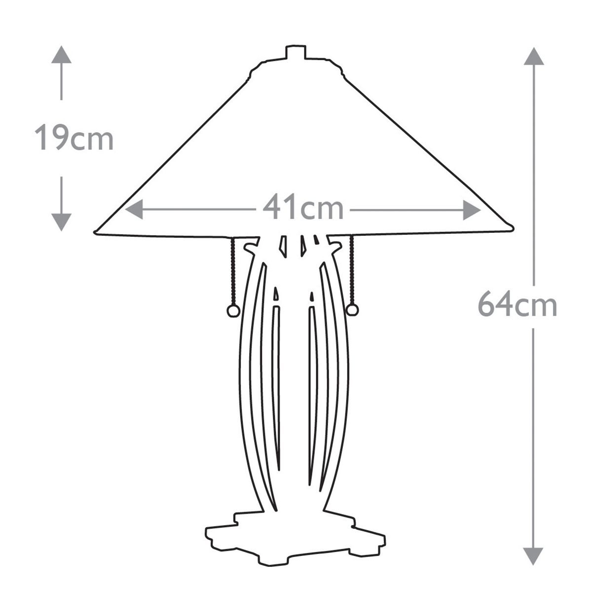 Asheville 2 Light Table Lamp - Comet Lighting