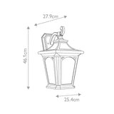 Bedford 1 Light Large Wall Lantern - Comet Lighting