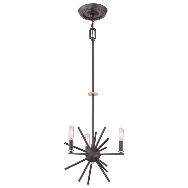 Carnegie 3 Light Chandelier - Comet Lighting