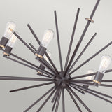 Uptown Carnegie 8 Light Chandelier - Western Bronze - Comet Lighting