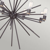 Uptown Carnegie 8 Light Chandelier - Western Bronze - Comet Lighting