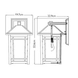 Cedar Point 1 Light Wall Lantern - Medium - Comet Lighting