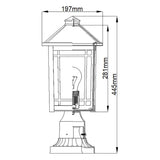 Cedar Point 1 Light Pedestal - Comet Lighting