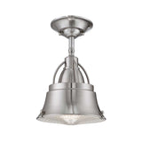 Cody 1 Light Mini Pendant in Brushed Nickel - Comet Lighting