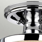 Dublin 1 Light Semi-Flush Mount - Polished Chrome