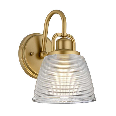 Dublin 1 Light Wall Light - Painted Natural Brass - Comet Lighting