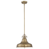 Emery 1 Light Medium Pendant - Weathered Brass