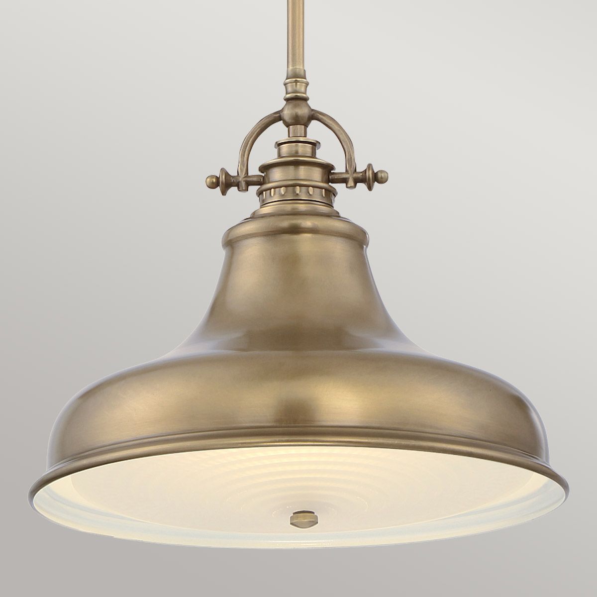 Emery 1 Light Medium Pendant - Weathered Brass