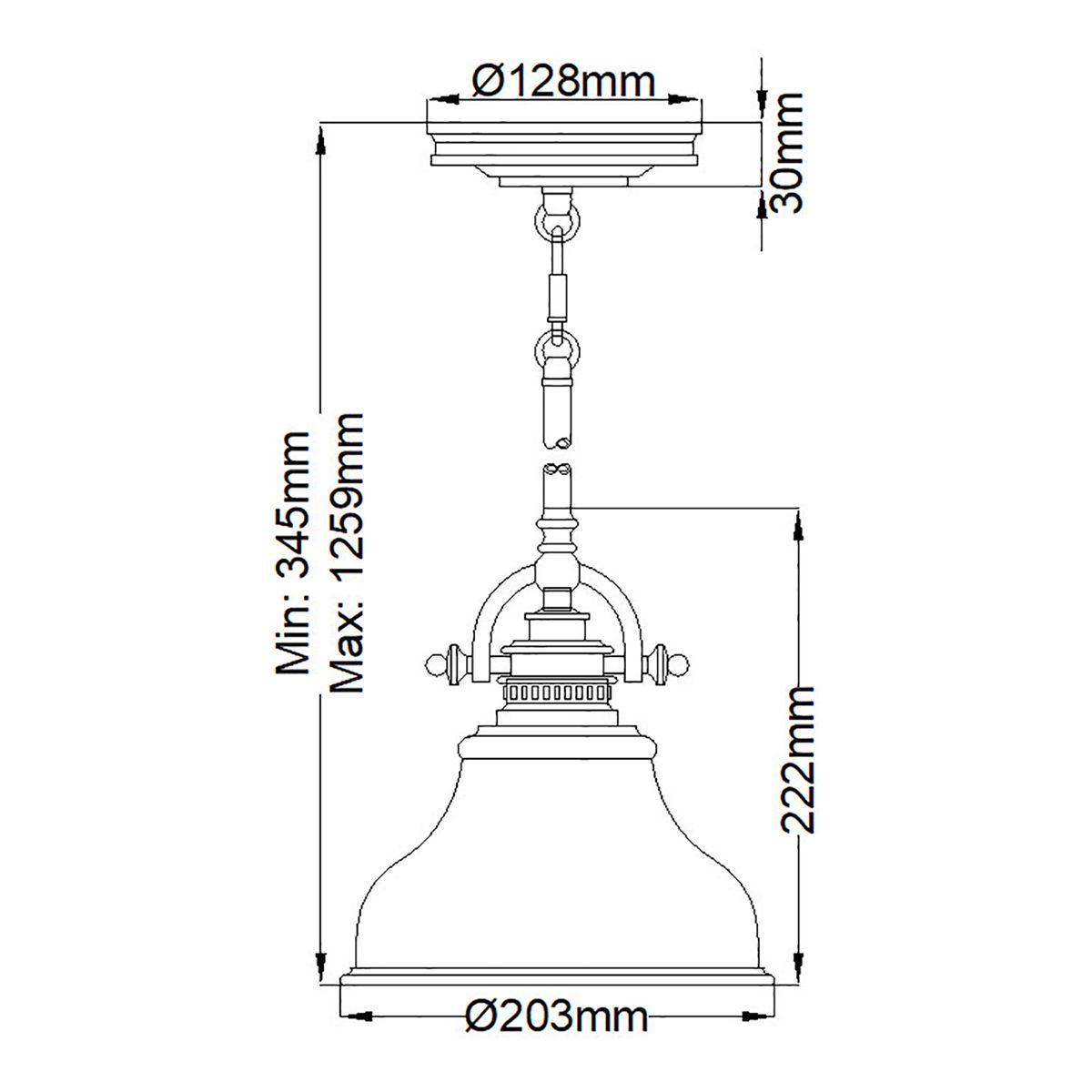 Emery 1 Light Mini Pendant - Imperial Silver