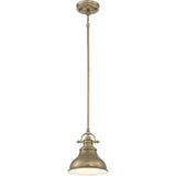 Emery 1 Light Mini Pendant - Weathered Brass