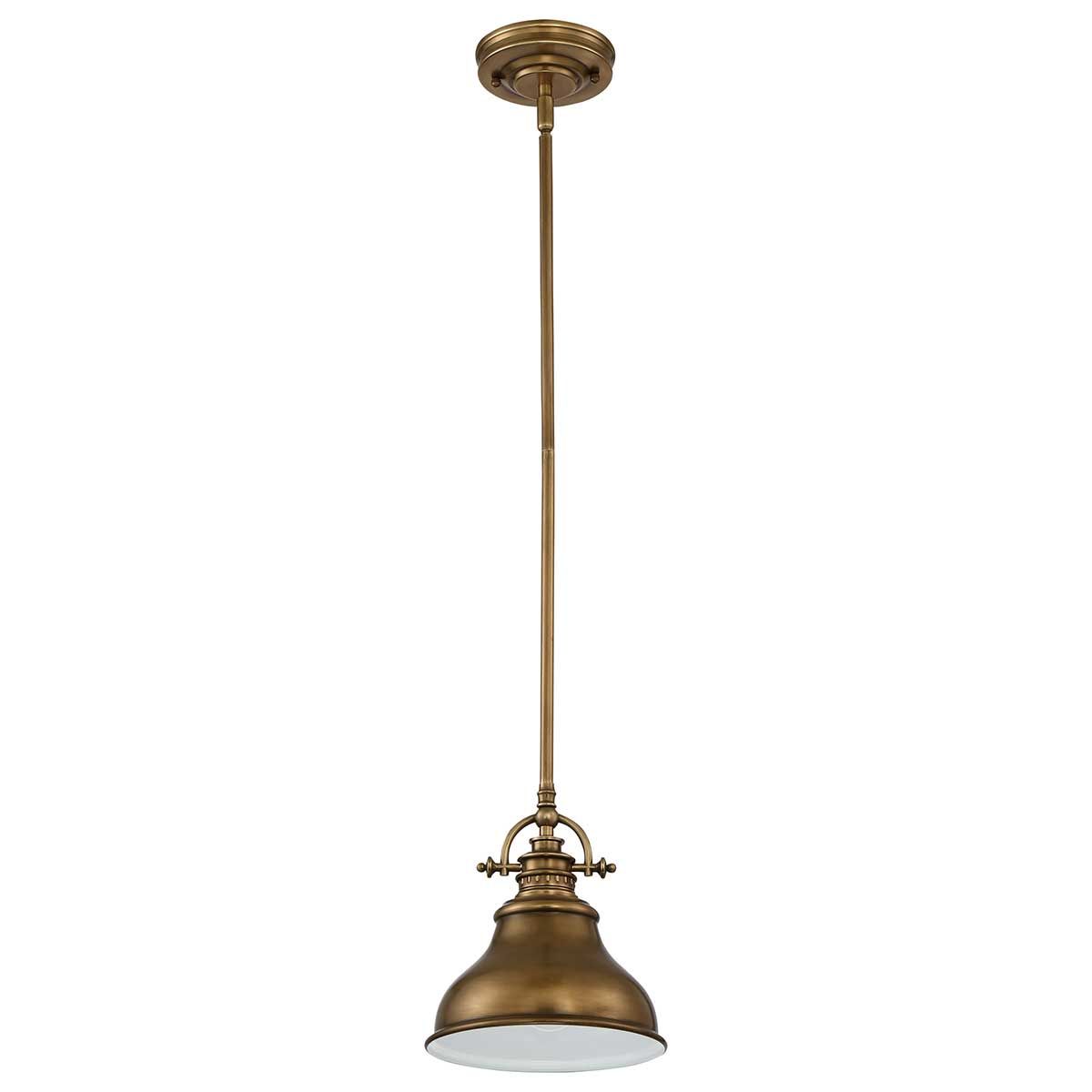 Emery 1 Light Mini Pendant - Weathered Brass