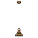 Emery 1 Light Mini Pendant - Weathered Brass