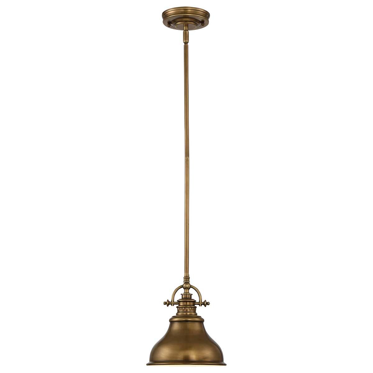 Emery 1 Light Mini Pendant - Weathered Brass