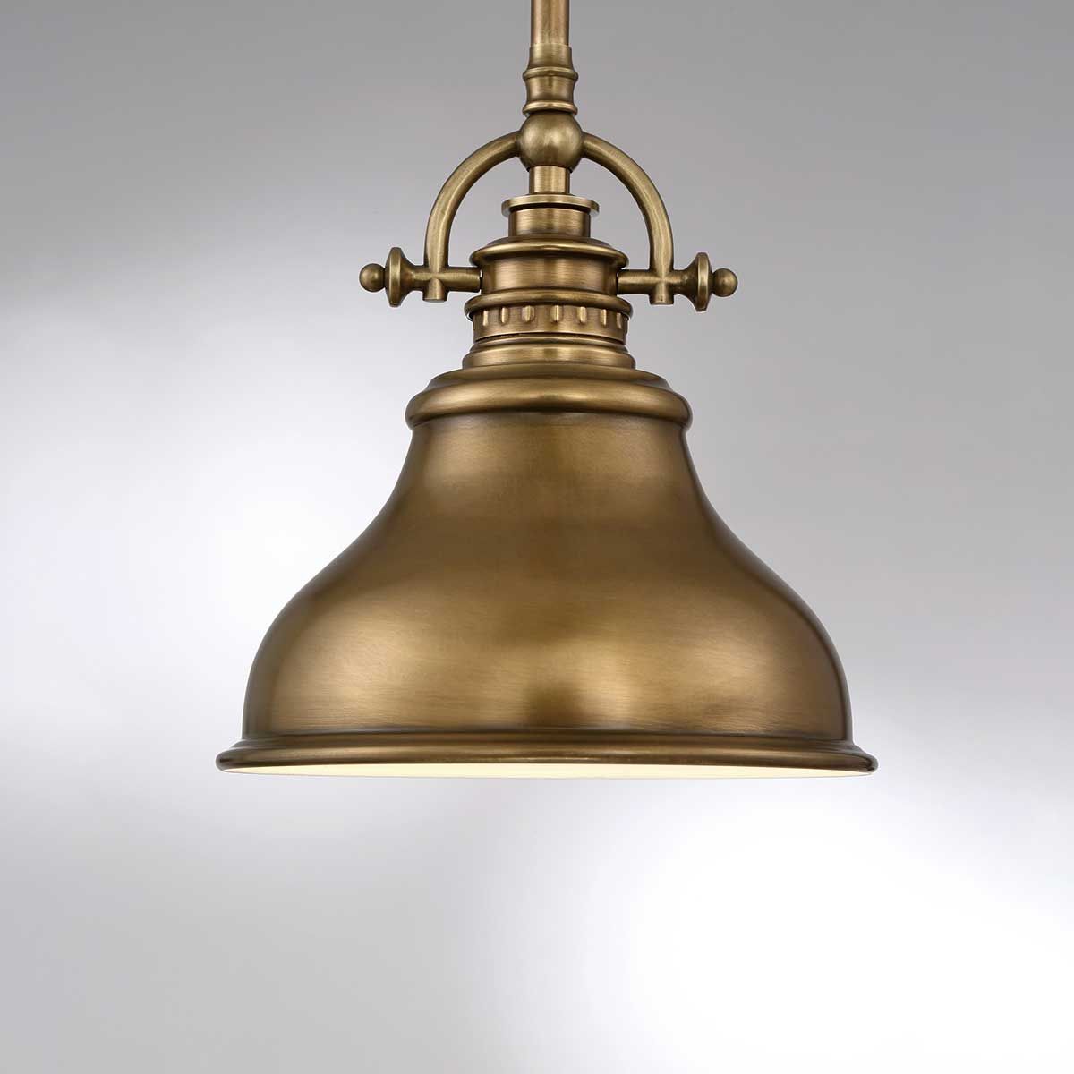 Emery 1 Light Mini Pendant - Weathered Brass