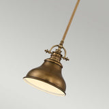 Emery 1 Light Mini Pendant - Weathered Brass