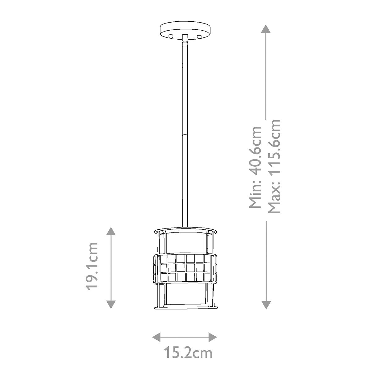 Laguna 1 Light Mini Pendant - Comet Lighting