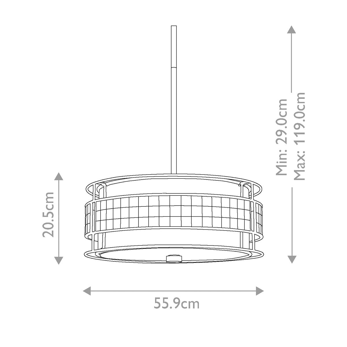 Laguna 4 Light Pendant Light - Comet Lighting