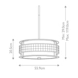 Laguna 4 Light Pendant Light - Comet Lighting