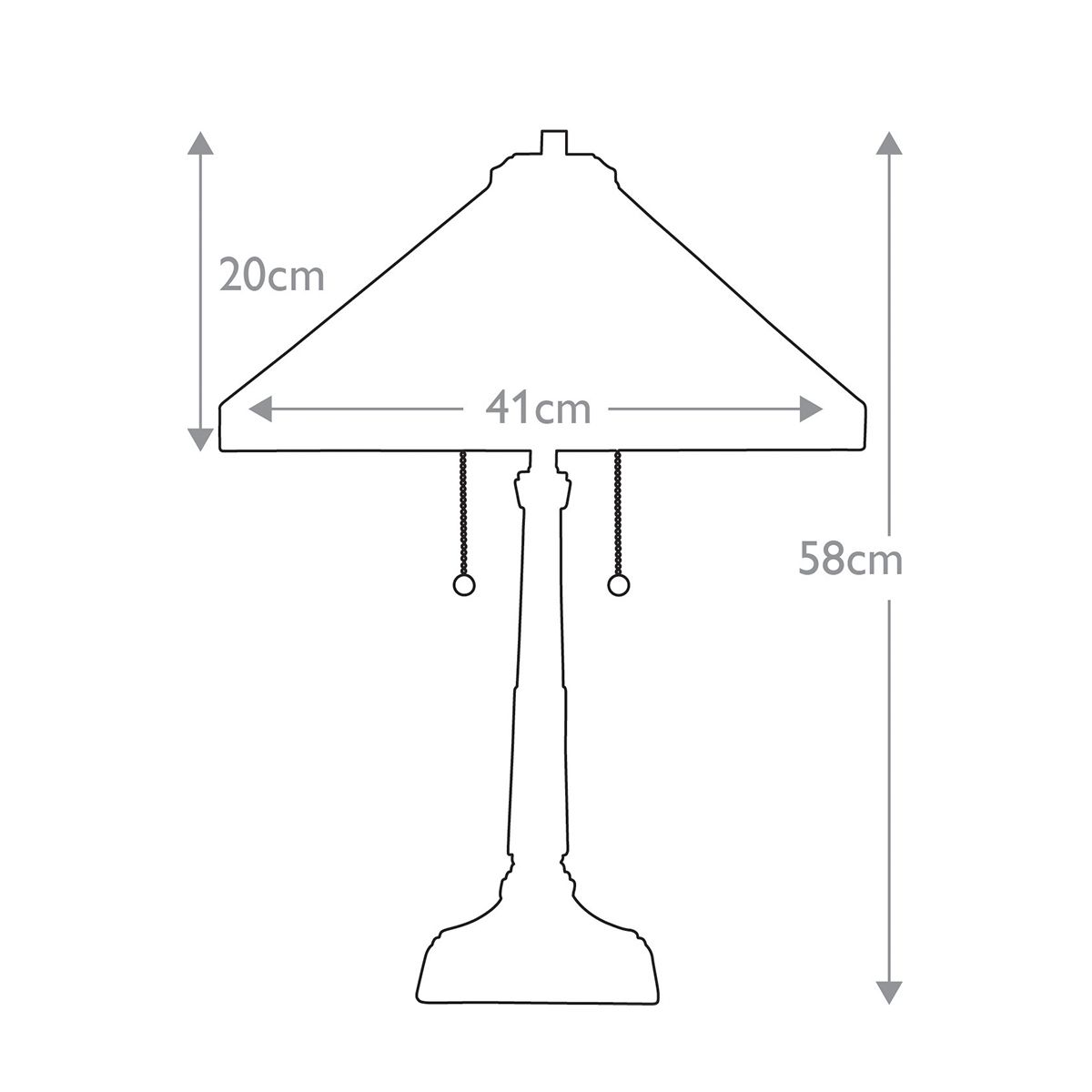 Stephen 2 Light Table Lamp - Comet Lighting
