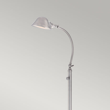Thompson LED Floor Lamp in Brushed Nickel - Comet Lighting