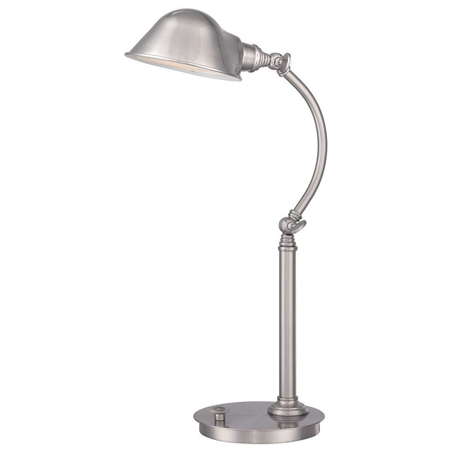Thompson LED Table Lamp in Brushed Nickel - Comet Lighting