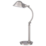 Thompson LED Table Lamp in Brushed Nickel - Comet Lighting