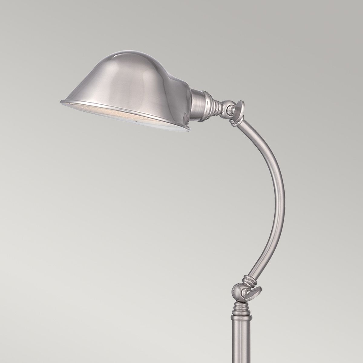 Thompson LED Table Lamp in Brushed Nickel - Comet Lighting