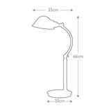 Thompson LED Table Lamp in Brushed Nickel - Comet Lighting