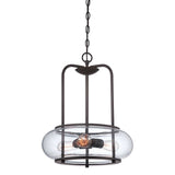 Trilogy 3 Light Pendant - Old Bronze - Comet Lighting