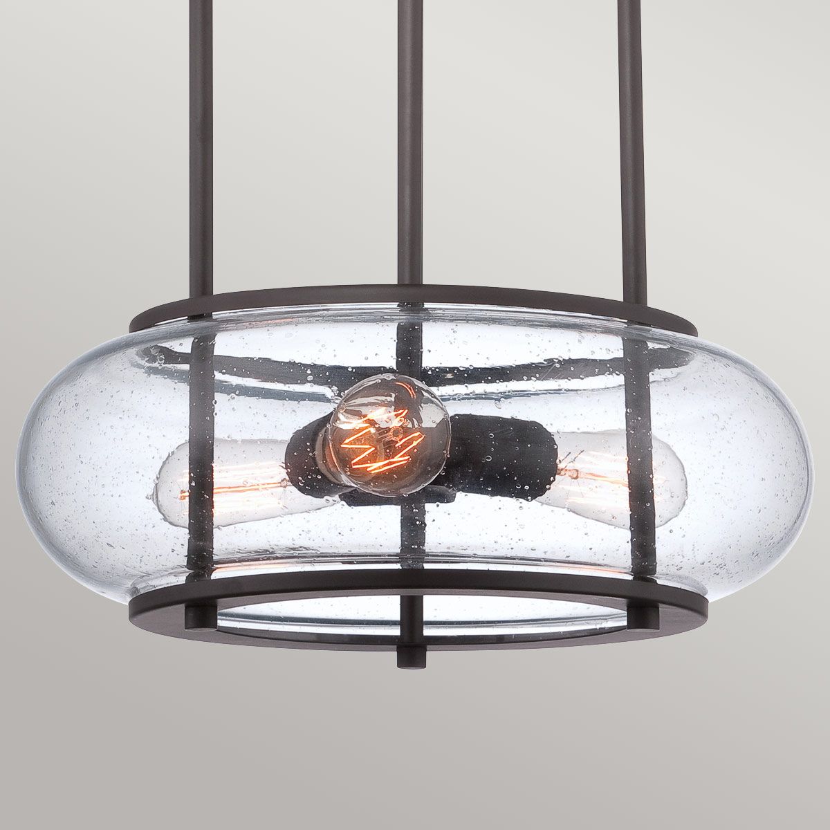 Trilogy 3 Light Pendant - Old Bronze - Comet Lighting
