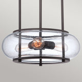 Trilogy 3 Light Pendant - Old Bronze - Comet Lighting