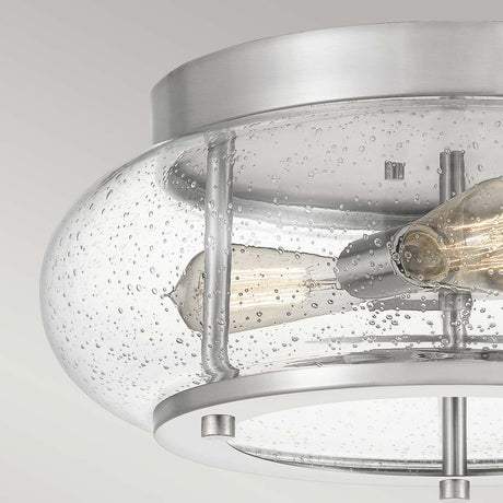 Trilogy 3 Light Flush Mount - Brushed Nickel - Comet Lighting