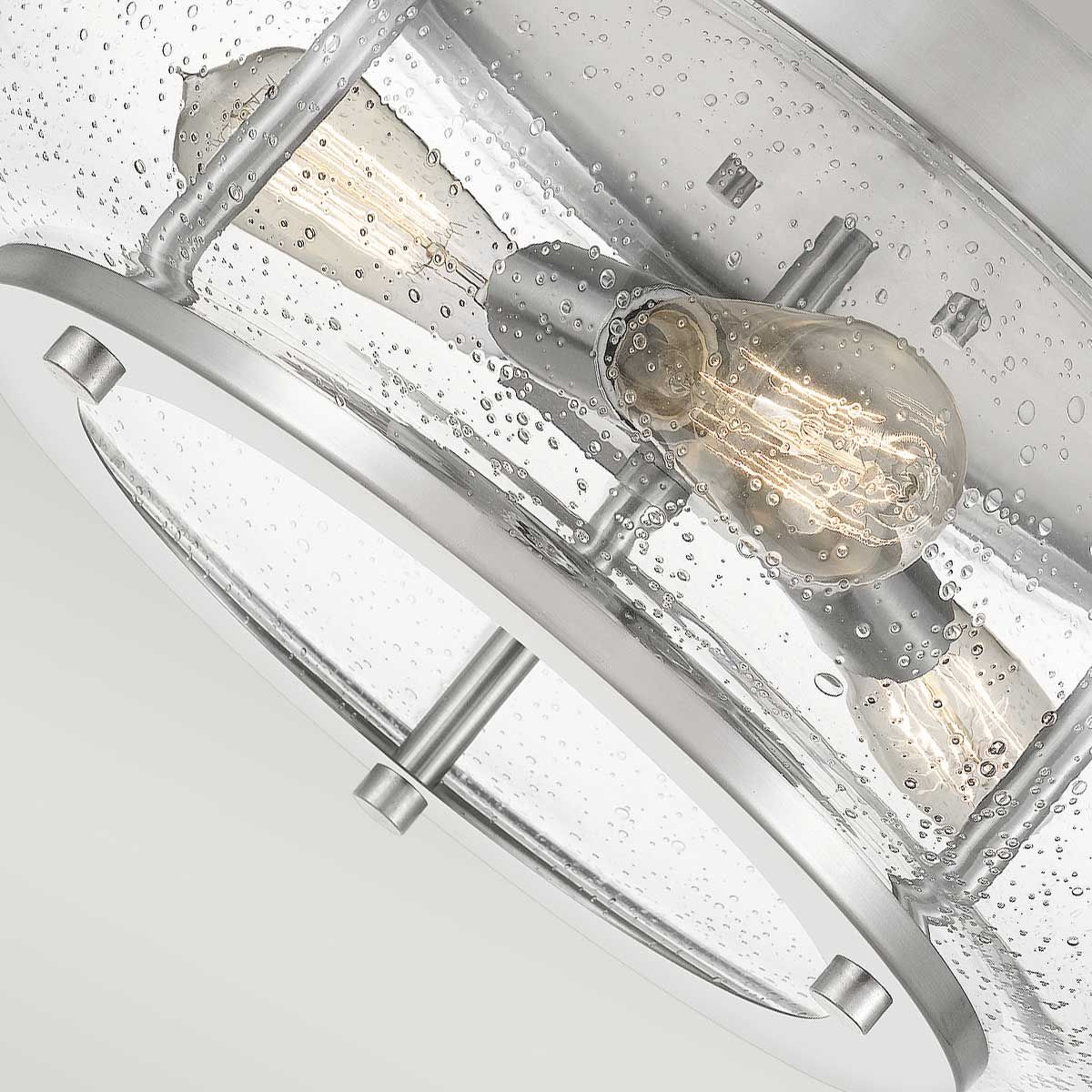 Trilogy 3 Light Flush Mount - Brushed Nickel - Comet Lighting